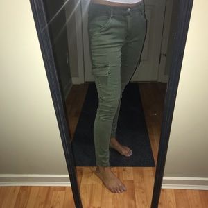 GARAGE Womens Cargo Jeggings -Skinny Fit